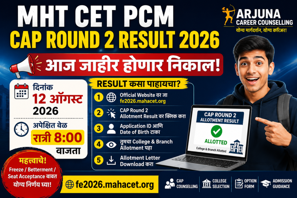 mht cet cap round 2